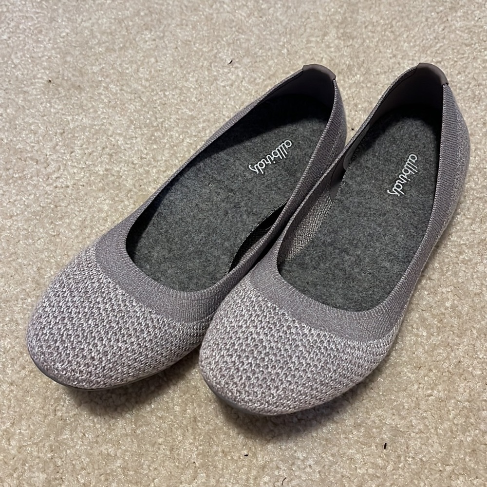 Allbirds Tree Breezer Flats Seashell Gray lavender 7